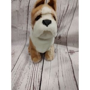 Bulldog Stuffed Animal Plush Realistictan White Tan Bull Dog